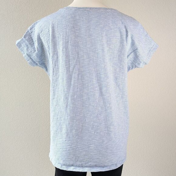 Soft Surroundings Aloha Vibes Blue Graphic Tee - Picture 5 of 7